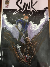 SINK #1 Artist Edition Sketch Cover by Alex Cormack (Full Color Original Art 1st Printing)
