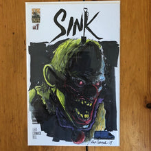 SINK #1 Artist Edition Sketch Cover by Alex Cormack (Full Color Original Art 1st Printing)